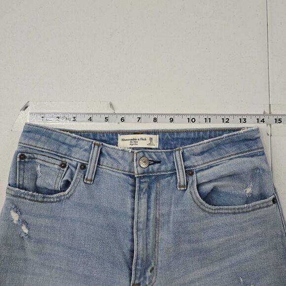 Abercrombie‎ & Fitch The Mom High Rise Curve Love Jeans 26 Light Wash 4192 - Picture 5 of 11